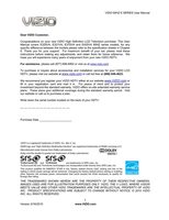 Vizio E320VA E321VA E370VA TV Operating Manuals Vizio E320VA E321VA E370VA TV Operating Manuals